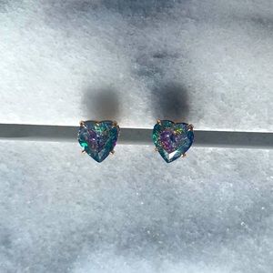 Prism Heart Stud Earrings